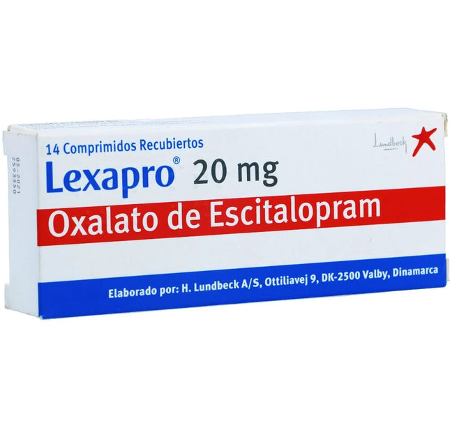 Lexapro 20 Mg 14 Tabletas