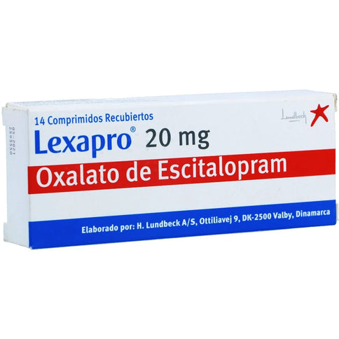 Lexapro 20 Mg 14 Tabletas