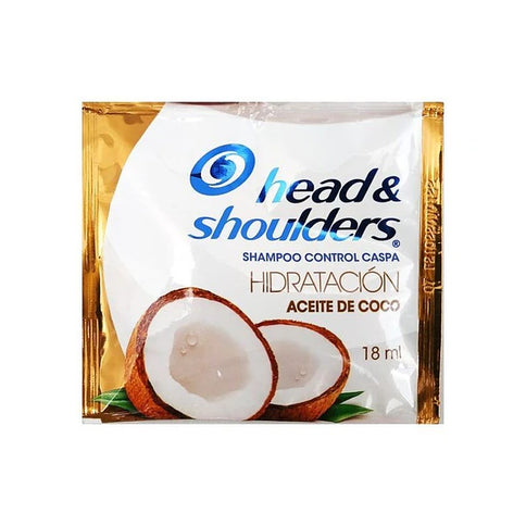 Shampoo Head-Shoulders Hidratación Aceite de Coco 18Ml 12Sbs