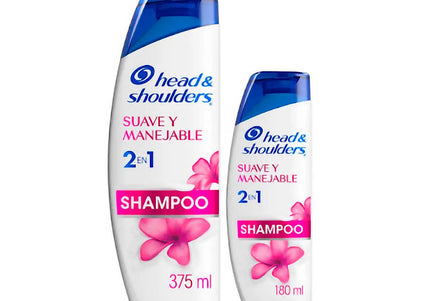 Shampoo Head-Shoulders 2 1 Suave y Manejable 375+180 Ml