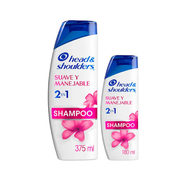 Shampoo Head-Shoulders 2 1 Suave y Manejable 375+180 Ml
