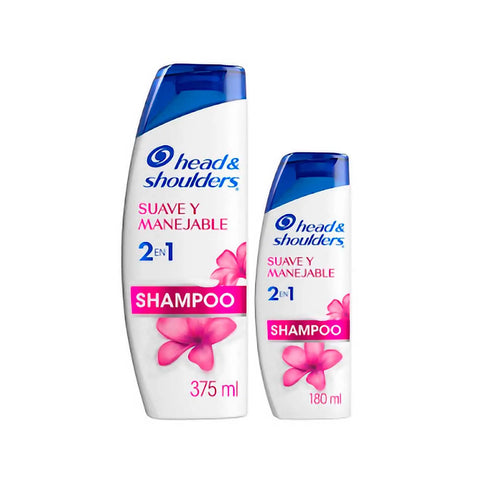 Shampoo Head-Shoulders 2 1 Suave y Manejable 375+180 Ml