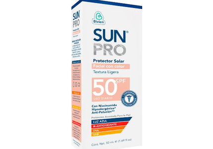 Protector Sunpro Sol Fac Contrbr Fps50+50Ml