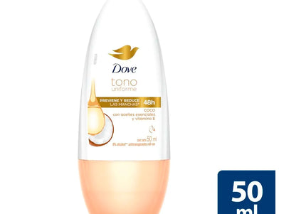 Desodorante Dove Rollon Tono Unifor Coco 50 Ml M