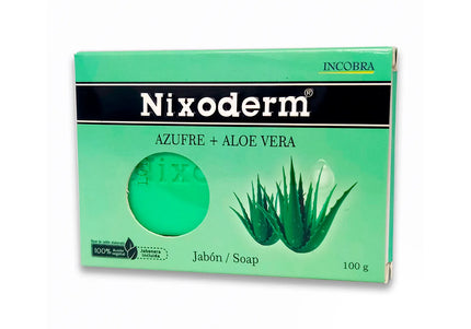 Jabón Nixoderm Azufre Aloe Vera 100 Gr