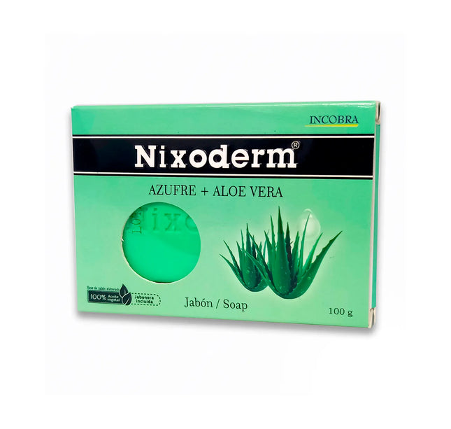 Jabón Nixoderm Azufre Aloe Vera 100 Gr