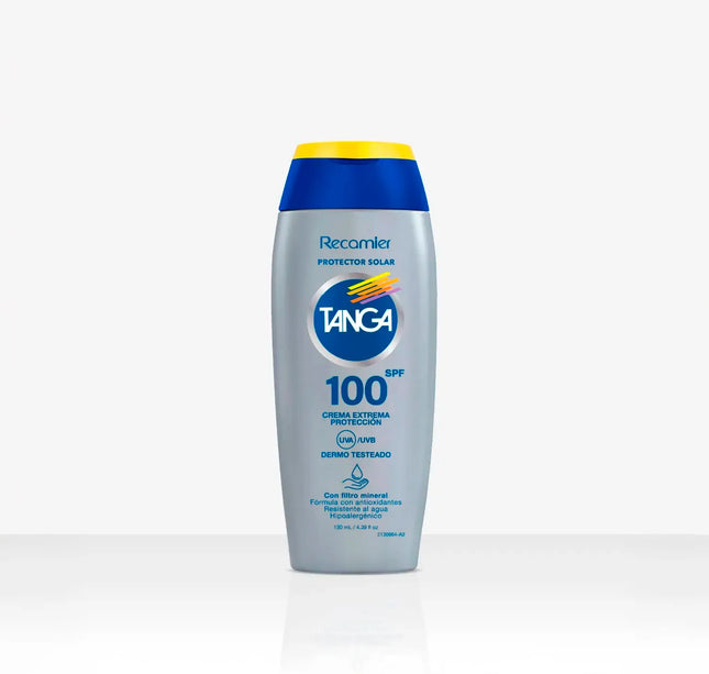 Bloqueador Tanga Spf 100 Adultos Crema 130 Ml