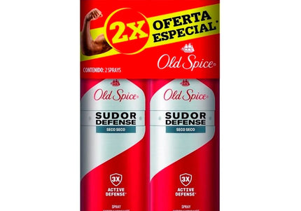 2 Desodorante Old Spice Spray Seco 93Gr