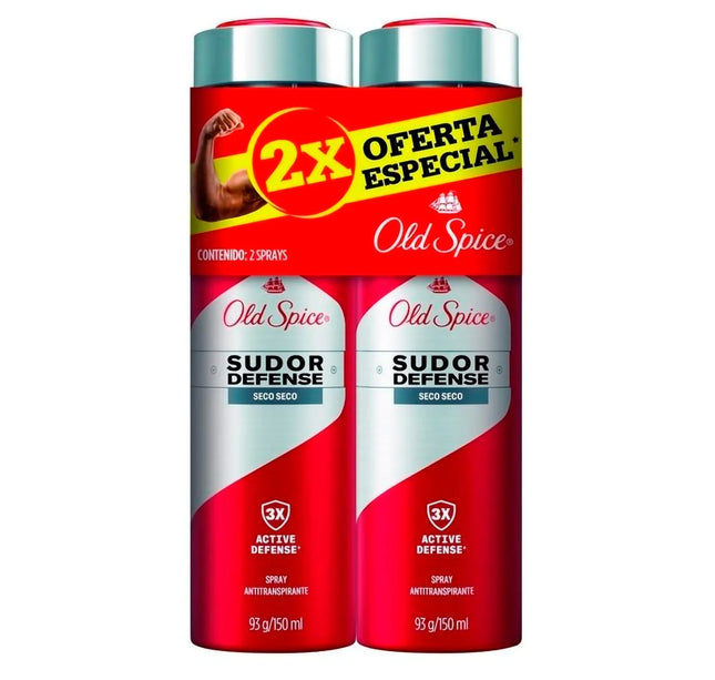 2 Desodorante Old Spice Spray Seco 93Gr