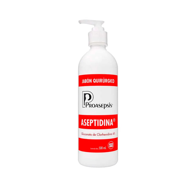 Aseptidina Jabón Quirurgico Clorhexidina 500Ml