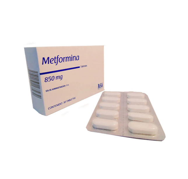 Metformina 850 Mg 30 Tabs