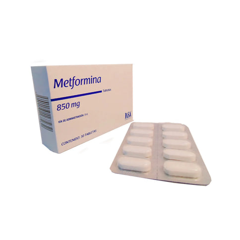 Metformina 850 Mg 30 Tabs