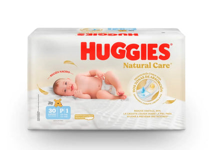 Pañales Huggies Natural Care Etapa 1 30 Unds