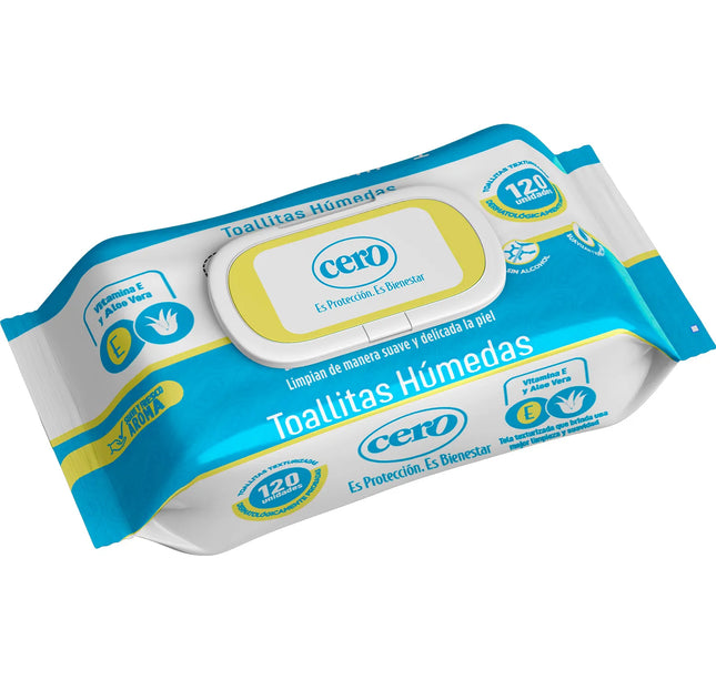 Toalla Humedas Cero Bebes 120 Unidades
