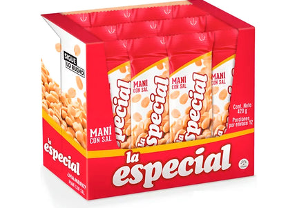 Mani La Especial Con Sal 420 Gr 12 Und