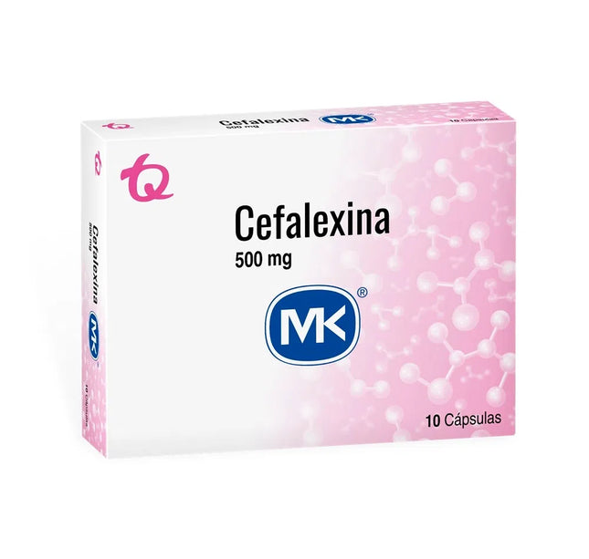Cefalexina 500 Mg 10 Capsulas Mk
