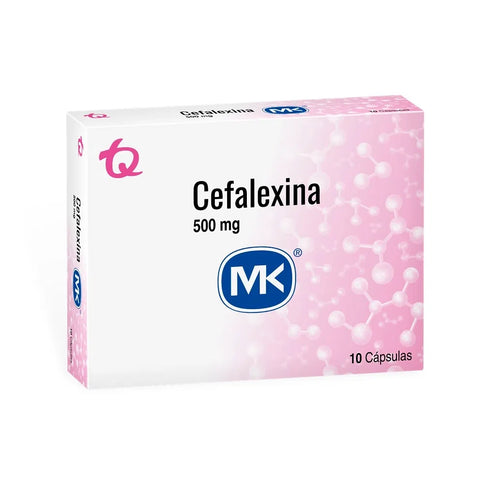 Cefalexina 500 Mg 10 Capsulas Mk