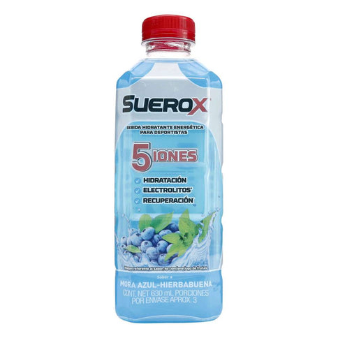 Suerox Bebida Hidratante Energética Mora Azul 630 Ml