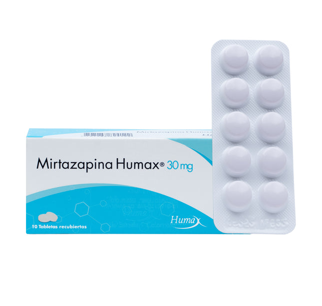 Mirtazapina 30 Mg 10 Tbs Humax