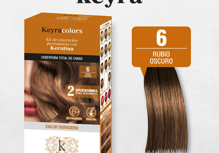Tinte Keyra Kit 6 Rubio Oscuro