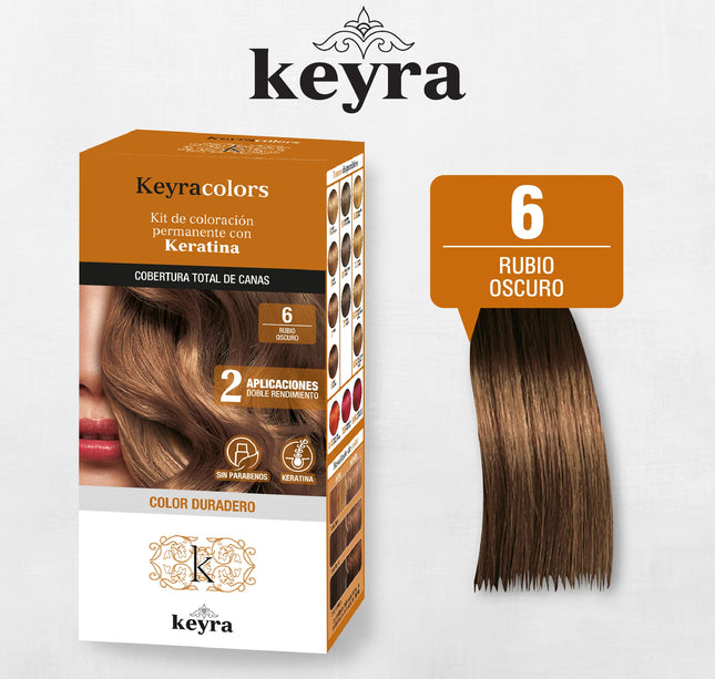 Tinte Keyra Kit 6 Rubio Oscuro