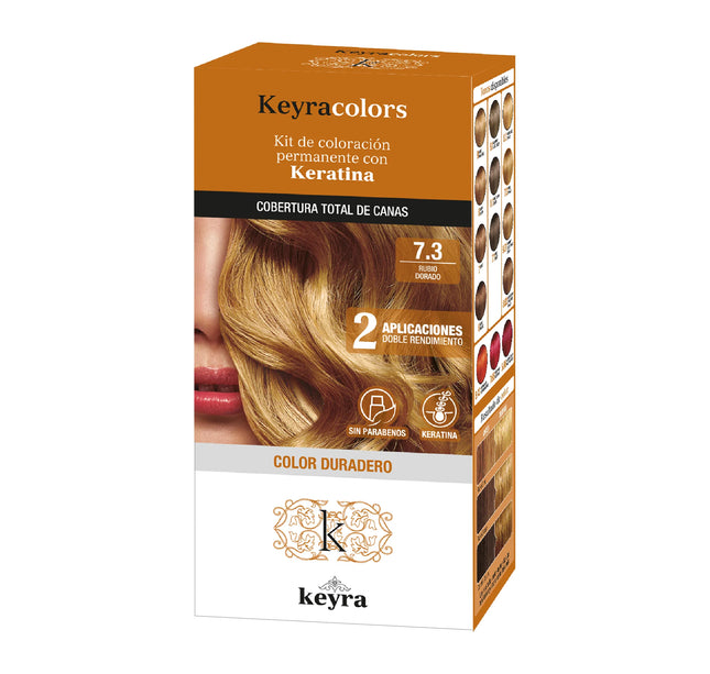 Tinte Keyra Kit 7.3 Rubio Dorado