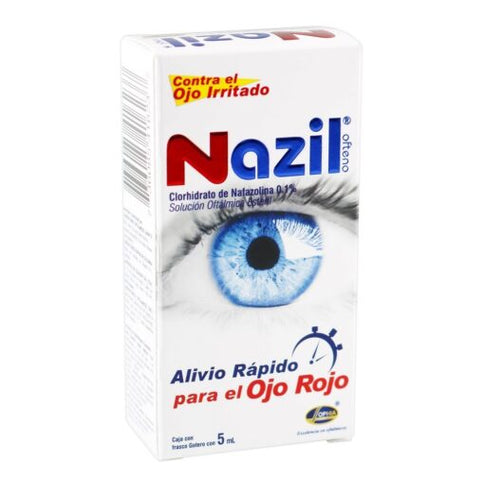 Nazil Ofteno (Nafazolina Clorhidrato 1Mg/Ml)5Ml