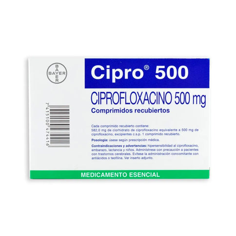 Cipro 500 Mg 8 Tabletas