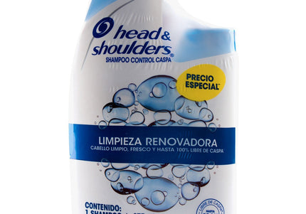 Shampoo Head-Shoulders Limpieza Renovadora 375Ml+180Ml