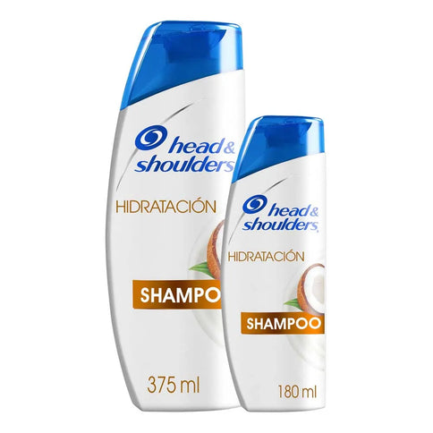 Shampoo Head-Shoulders Hidratación Aceite de Coco 375Ml+Champoo 180Ml