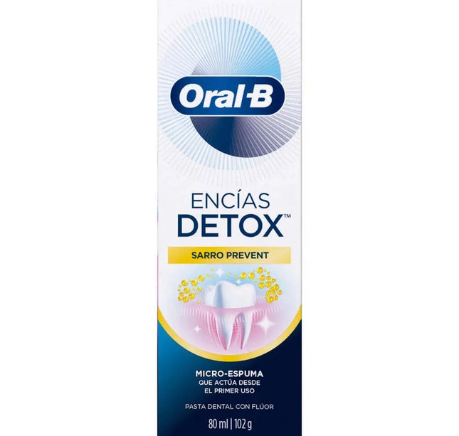Crema Dental Oral B Encias Detox 80 Ml