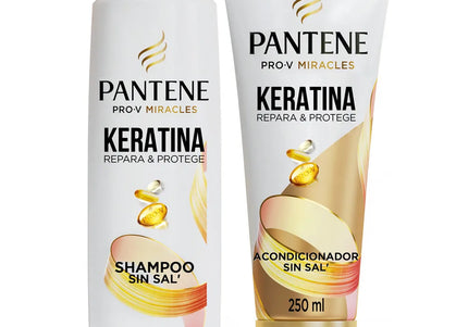 Shampoo Pantene Kera Repara y Protege 300Ml+ Acondicionador Pantene 250Ml