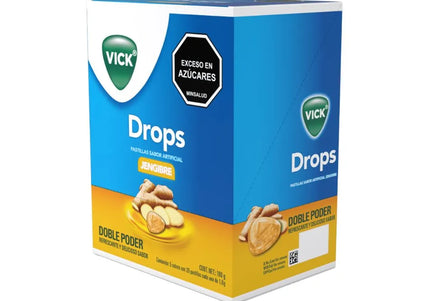 Vick Jengibre Drops 20 Pastillas 5Sbs