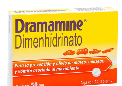 Dramamine 50 Mg 24 Tabletas