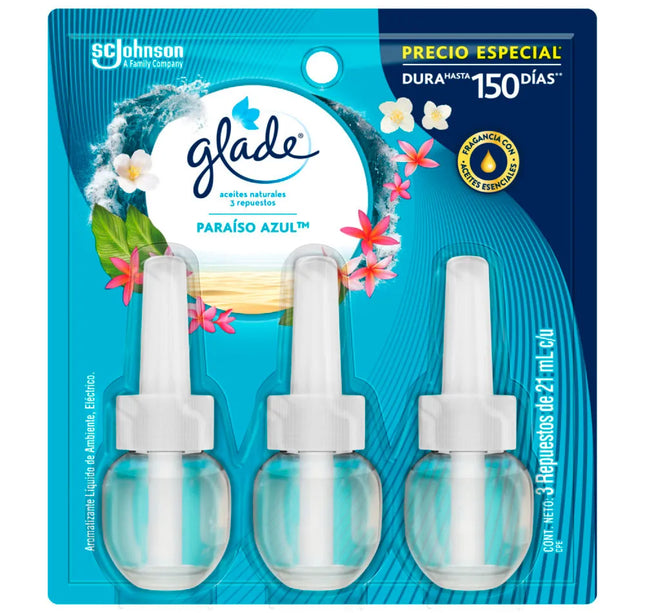 Ambientador Glade 3 Repuestos Aceite