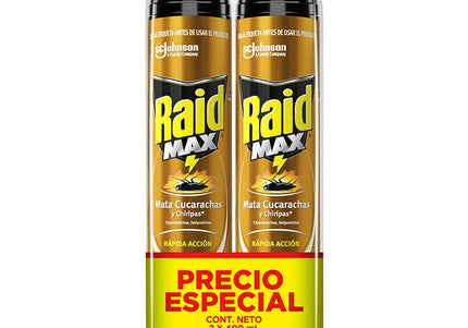 2 Raid Max Aerosol 400 Ml
