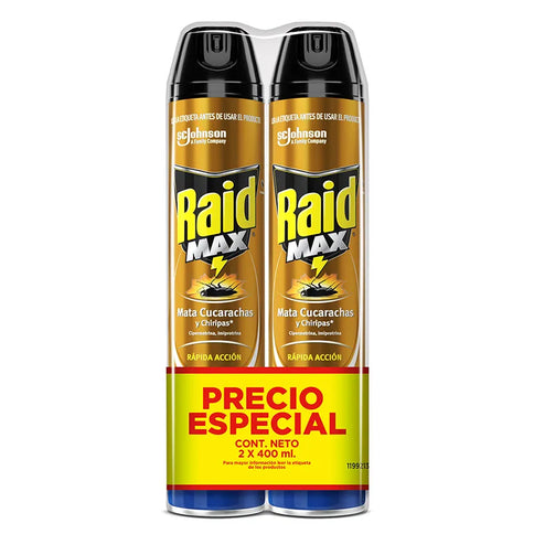 2 Raid Max Aerosol 400 Ml