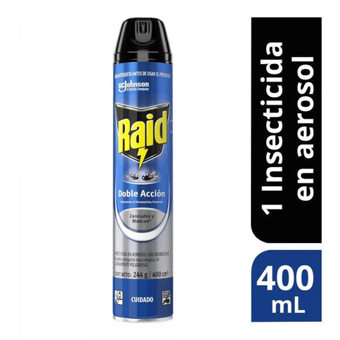 Raid Spray Doble Accion 400 Ml