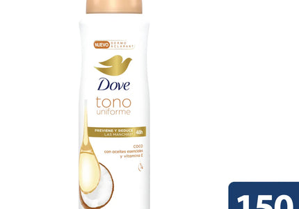Desodorante Dove Spray Tono Unifo Coco 150 Ml M
