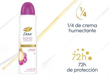 Desodorante Dove Spray Tono Unif Orquideas 87G M
