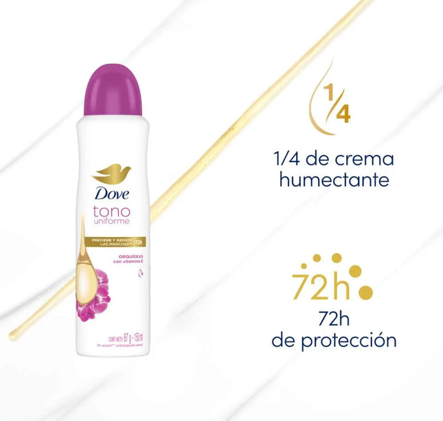 Desodorante Dove Spray Tono Unif Orquideas 87G M