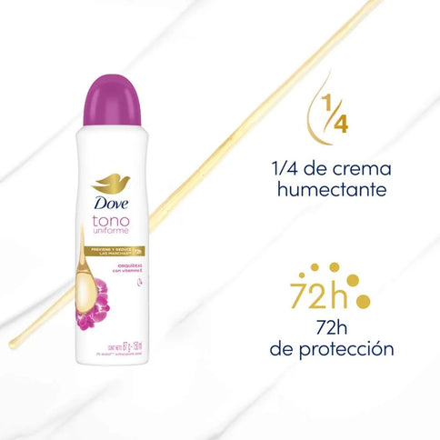 Desodorante Dove Spray Tono Unif Orquideas 87G M