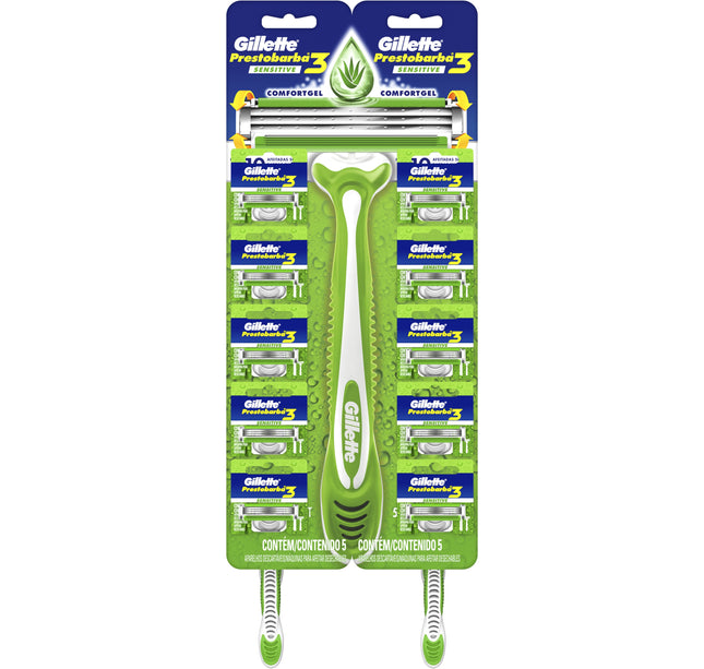 Maquina Prestobarba Gillette 3 Sen.Car.10Und