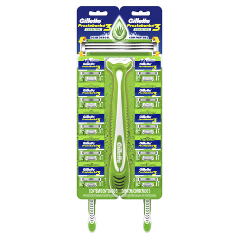 Maquina Prestobarba Gillette 3 Sen.Car.10Und