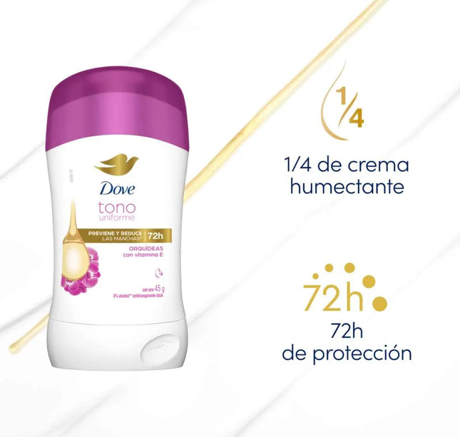 Desodorante Dove Barra Tono Unif Orquidea 45Gr M
