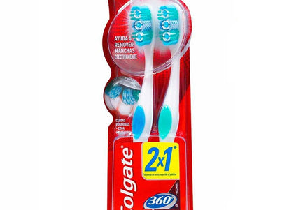 Cepillo Colgate 360 Luminous Medio 2X1