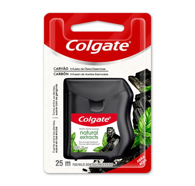 Hilo Dental Colgate Nat. Ext Carbon 25 Mts