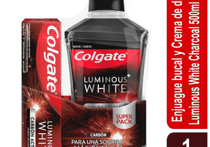 Enjuague Colgate L.Carb.500Ml+Crema L.Carb.75Ml