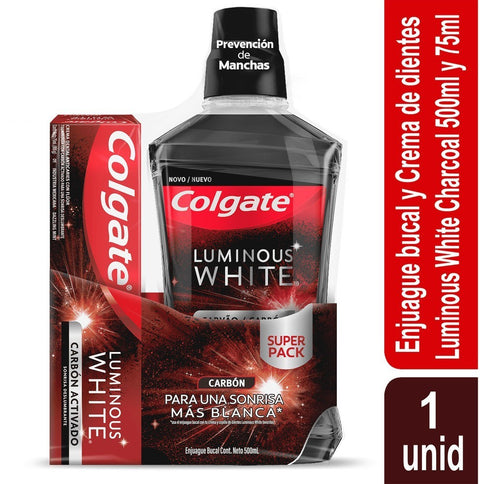 Enjuague Colgate L.Carb.500Ml+Crema L.Carb.75Ml