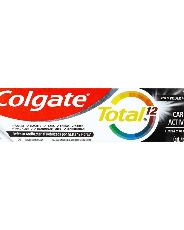 CREMA COLGATE TOTAL 12 CARB.ACTIVADO 75 ML